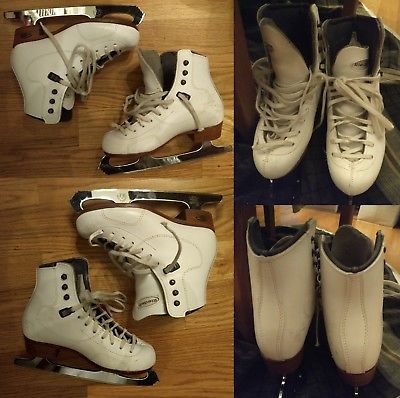 Ice Skates Riedell 300 Bronze Medallion with Coronation Ace Girls 1.5 W wide