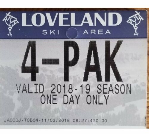 Loveland Ski Lift Ticket 2018-2019 Discounted Price!