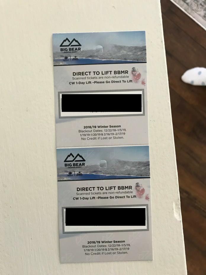 Big Bear/ Snow Summit tickets