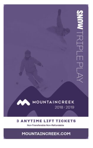 Mountain Creek Triple Play Card