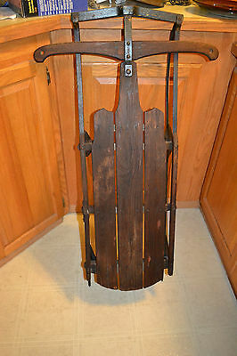 Vtg wood   Child's Snow Sled