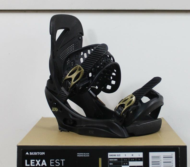 2018 Burton Lexa EST Snowboard Bindings Size Large Proper Black