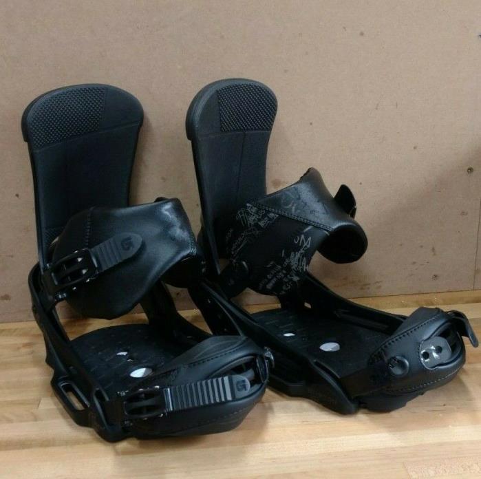 New Burton Snowboard Binding Men's Custom EST Medium Fits Boot Size 8-11 Black