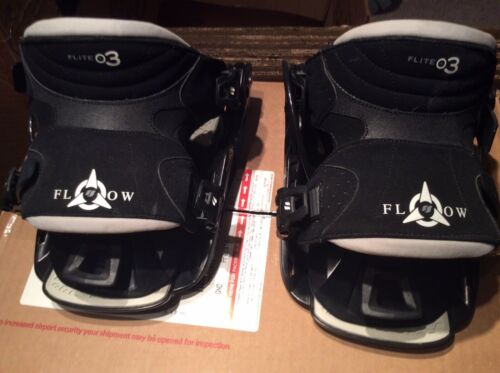 FLOW FLITE 03 SNOWBOARD BINDINGS LARGE, MISSING BASEPLATES/DISCS ~ NEW! NO BOX