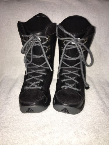 Morrow Black Snowboard Boots Slick Kids Size 5