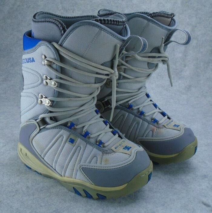 DC Womens Snowboard Boots Gray Blue sz. 7L