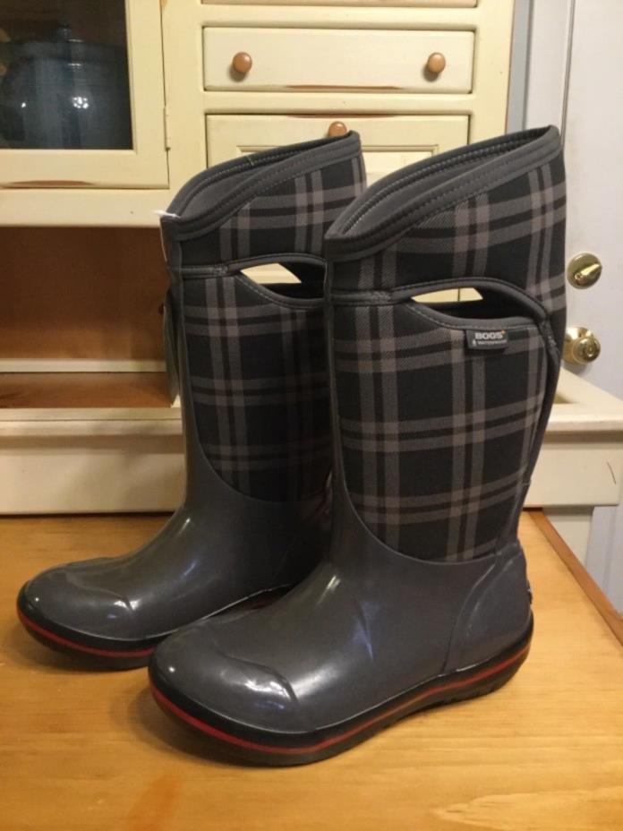 Bogs Plimsoll Plaid Tall Boots for Women NWT MSRP $140
