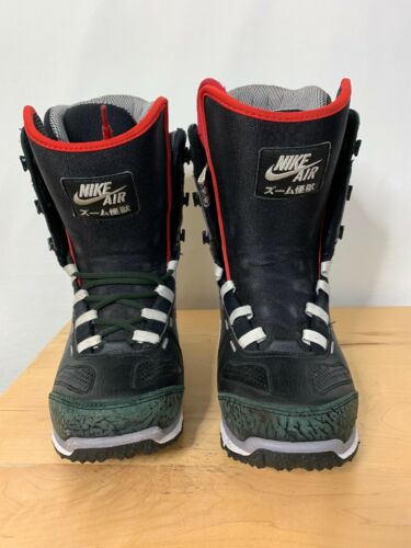 Nike Zoom Kaiju Snowboarding  Boots Size 8.5 376276-001 Black Red Used