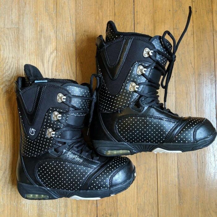 Burton Lodi Women's Snowboard Boots - Black with Polka Dots - Size US 9