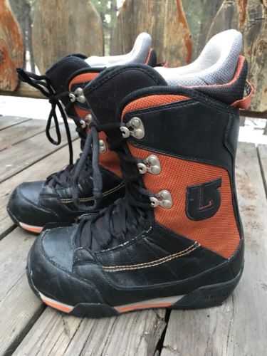 BURTON RULER MATRIX 3 Snowboard Boots Mens Size US 6 EU 38 Black Orange