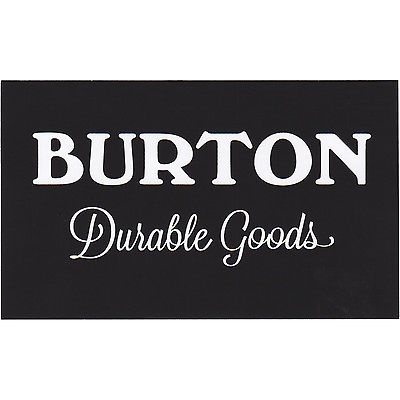 BURTON 'Durable Goods' Logo Licensed Sticker, 5