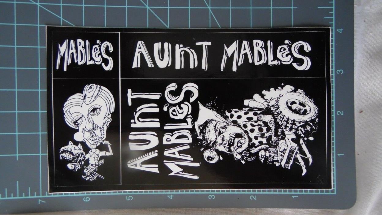 Vintage Aunt Mabel's snowboards sticker page, Burton, Arbor, K2, Lib tech