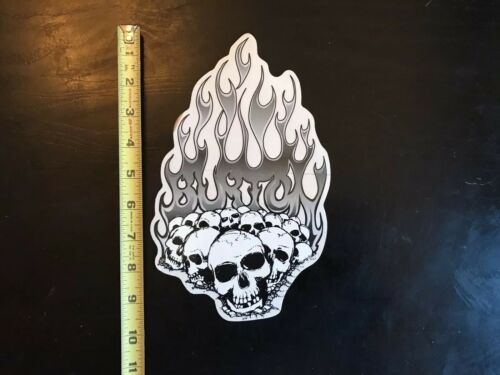 Vintage RARE Burton Skulls Sticker