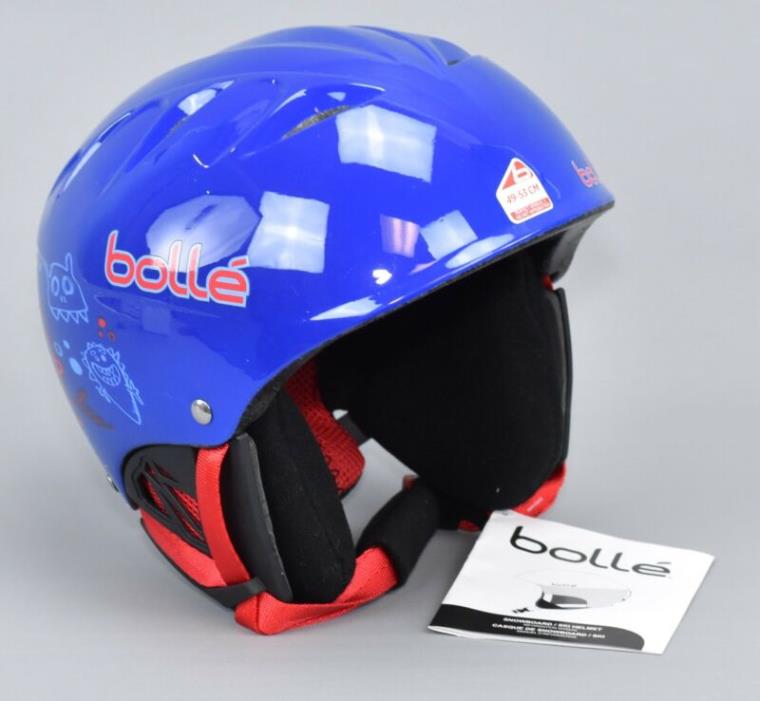Bolle 31217 Size 49-53 Blue Snowboard Ski Helmet Ghost Shiny Blue Monster BT12