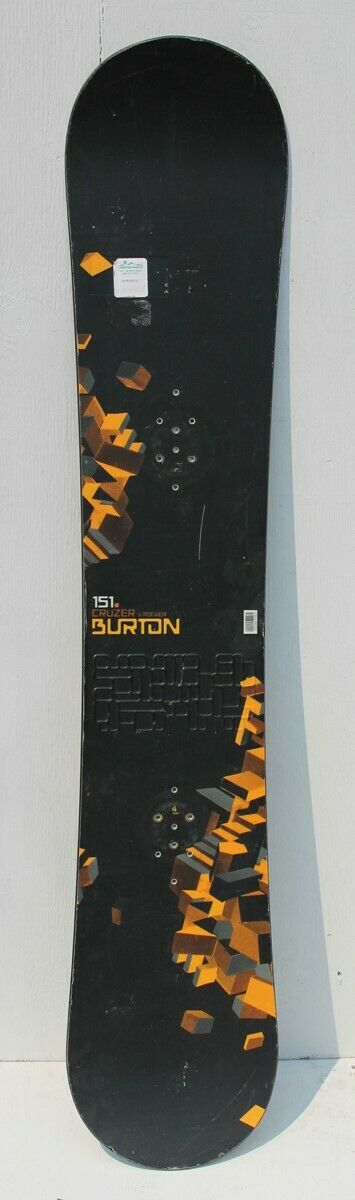 Burton Cruzer 151 cm Snowboard Black/Orange/Cubes - USED