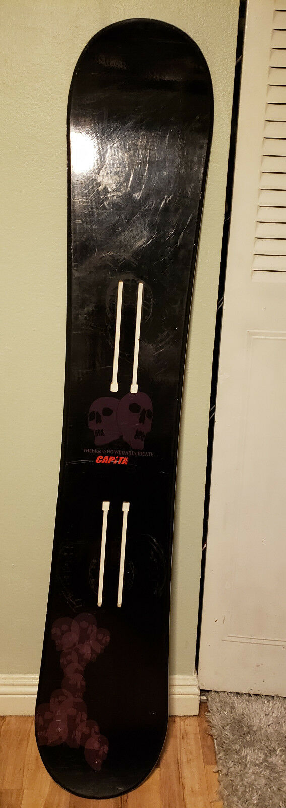 2001 First Edition Vintage Capita The Black Snowboard of Death 150cm