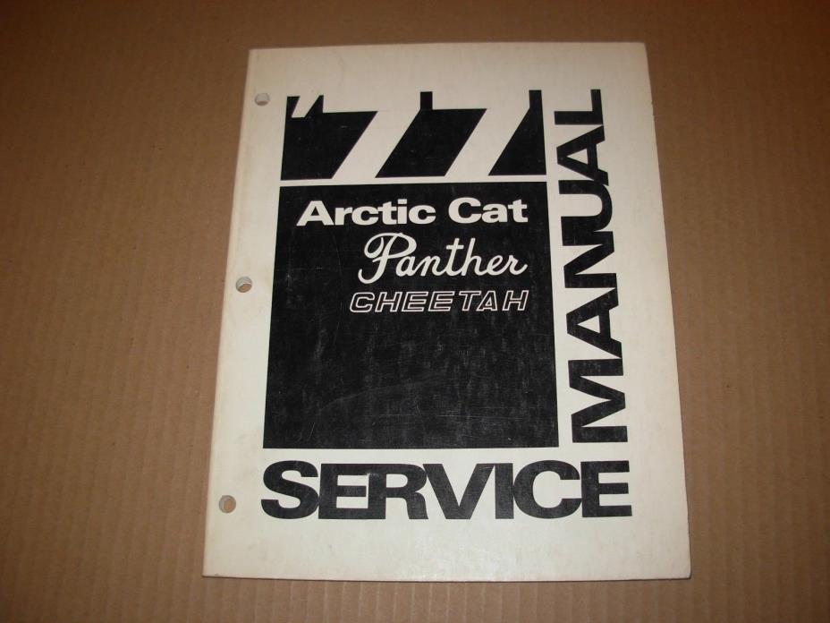 1977 Arctic Cat  Panther , Cheetah Snowmobile Service Manual