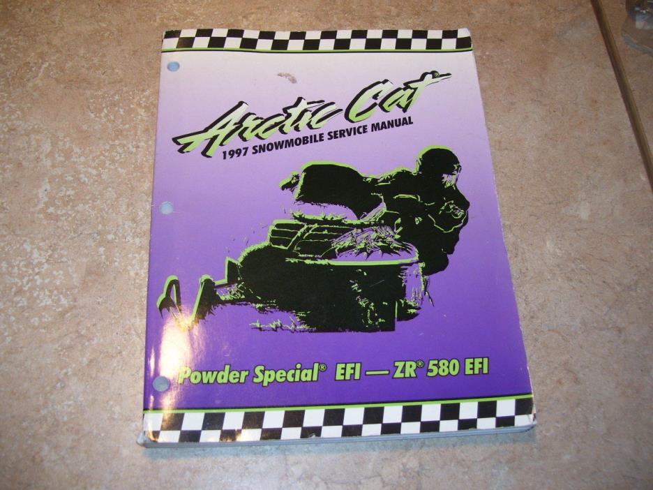 Vintage Arctic Cat Snowmobile 1997 ZR 580 EFI Service Manual Original