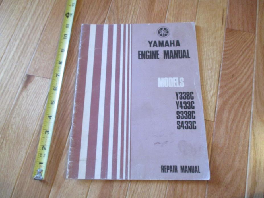 Yamaha Engine Manual models Y338c y433c s338C s433c Repair manual Snowmobile ?