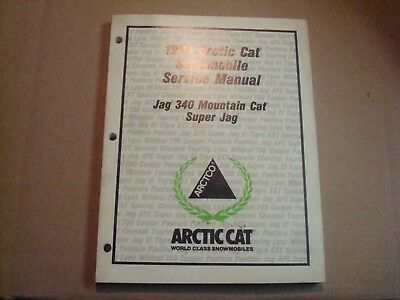 New Genuine Arctic Cat 1991 Jag Mountain Cat And Super Jag Service Manual