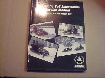 New Genuine Arctic Cat 1991 Lynx And Lynx Mountain Cat Service Manual