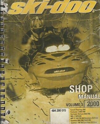 2000 SKI-DOO SNOWMOBILE VOLUME 3 ( SEE COVER LIST) SHOP MANUAL 484 200 015 (617)