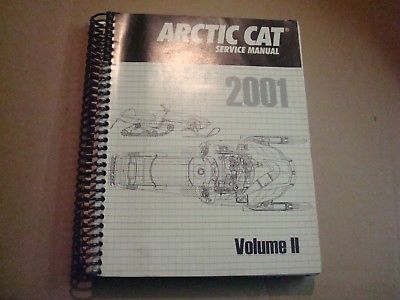 New Genuine Arctic Cat Volume 2 Service Manual For All 2001 Arctic Cat Sleds