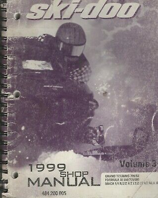 1999 SKI-DOO SNOWMOBILE VOLUME 3 ( SEE COVER LIST) SHOP MANUAL 484 200 005 (616)