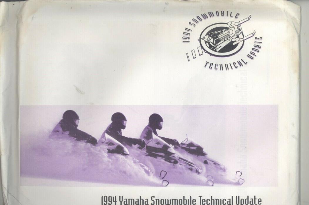 1994 Yamaha Snowmobile Technical Update Brochure Stained & Envelope ga0547