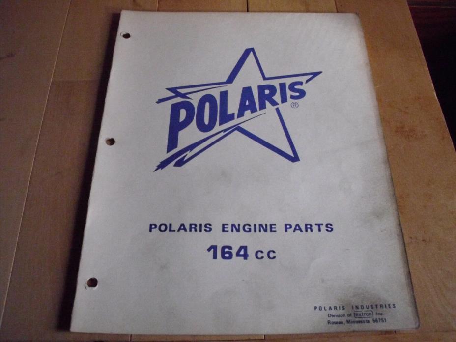Vintage Snowmobile Polaris 164cc Engine Parts Breakdown Manual Used Original