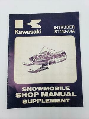 1978 Kawasaki Intruder Snowmobile Shop Manual Supplement