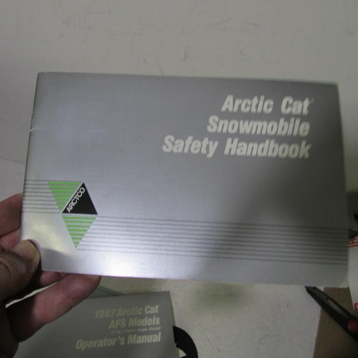 NOS 1986-1989 Vintage Arctic Cat Snowmobile Safety Handbook Great Display