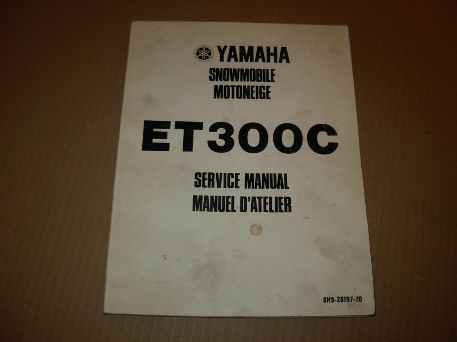Yamaha ET300C Snowmobile Service Manual , issued 1978