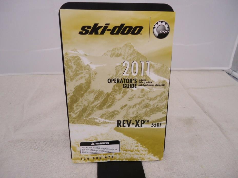 2011 Ski-Doo REV-XP 550F Operator's Guide OEM 520000978
