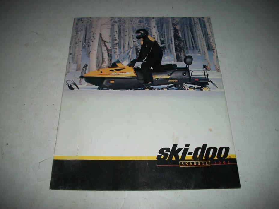 2001 SKI DOO SKANDIG SALES BROCHURE  LARGE POSTER STYLE