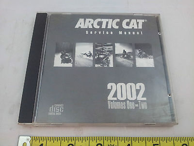 02 Arctic Cat Snowmobile service manual vol 1 catalog 2 CD repair factory oem
