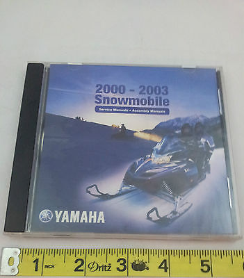 2000 01 02 03 Yamaha Snowmobile Service Assembly Manual catalog CD repair shop