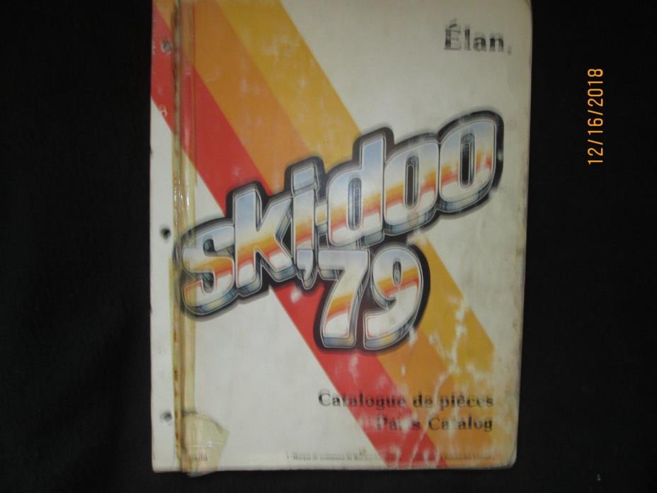 1979 Ski-Doo Elan Snowmobile Parts Catalog Book Manual Factory Original OEM