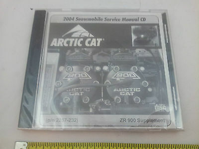 04 Arctic Cat Snowmobile ZR 900 Supplement Service Manual CD catalog dealer new