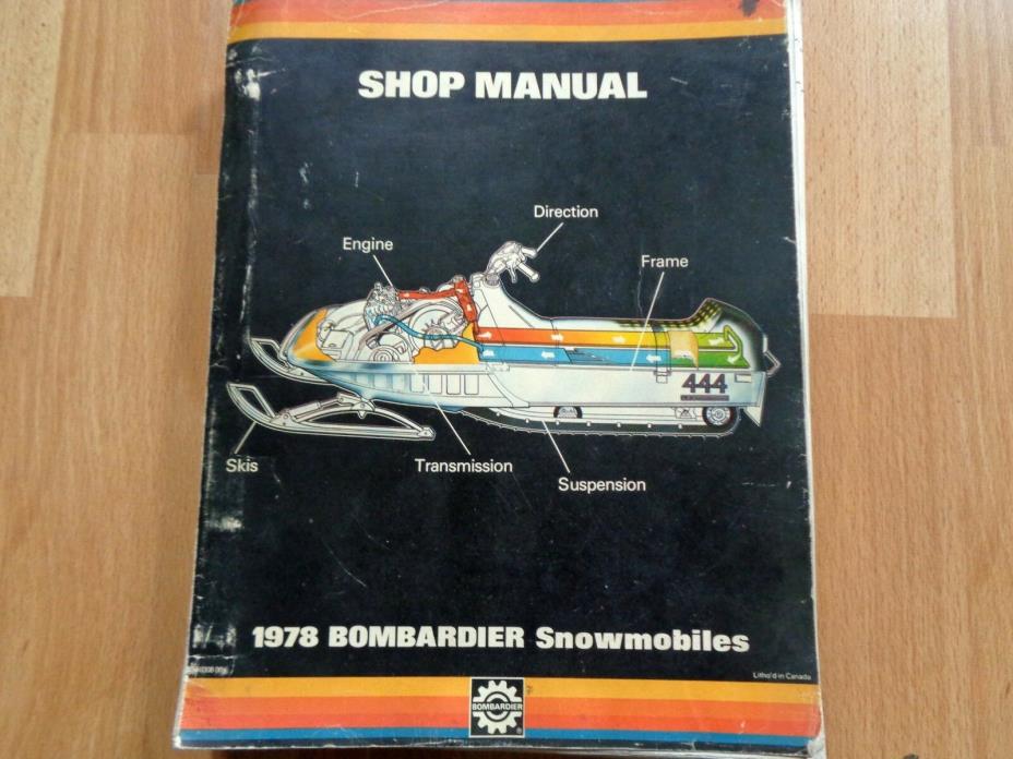 1978 Bombardier Snowmobiles all model shop repair manual original OEM **