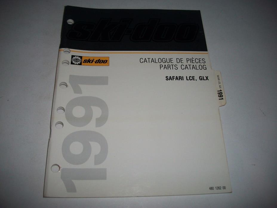 OEM 1991 SKI-DOO PARTS CATALOG  SAFARI LCE GLX   CLEAN CMYSTORE4MORE 480 1262 00