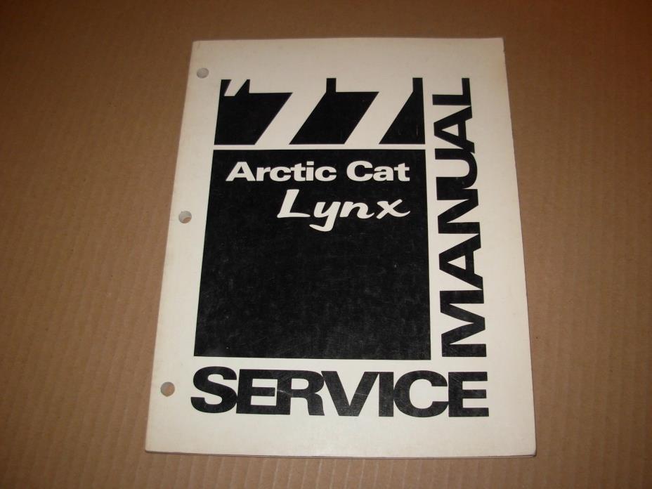 1977 Arctic Cat Lynx Snowmobile Service Manual