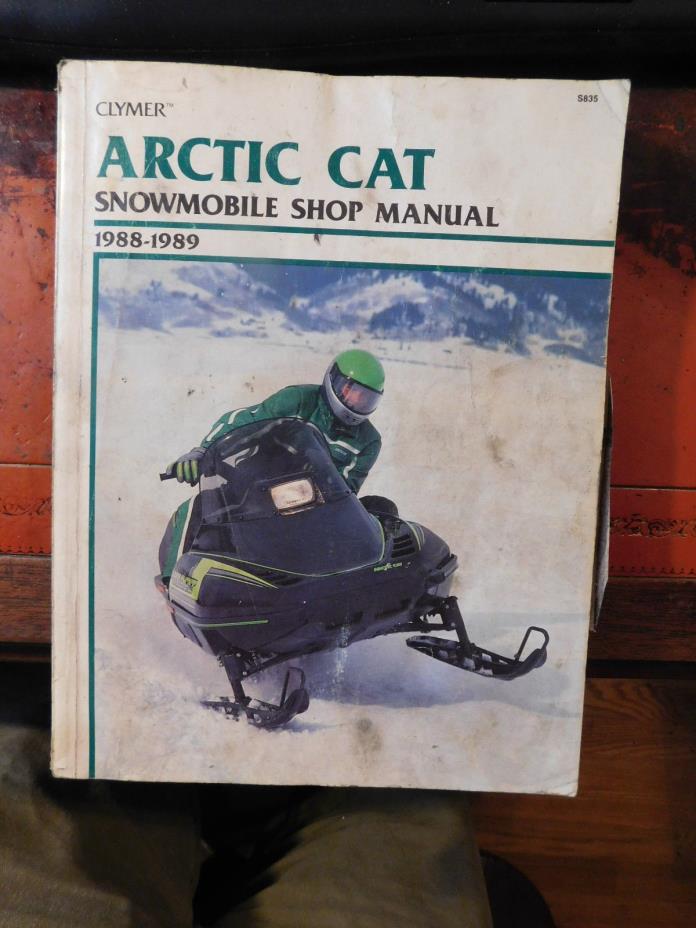 1988 - 1989 ARCTIC CAT Clymer Snowmobile Shop Repair Service Part Manual S835