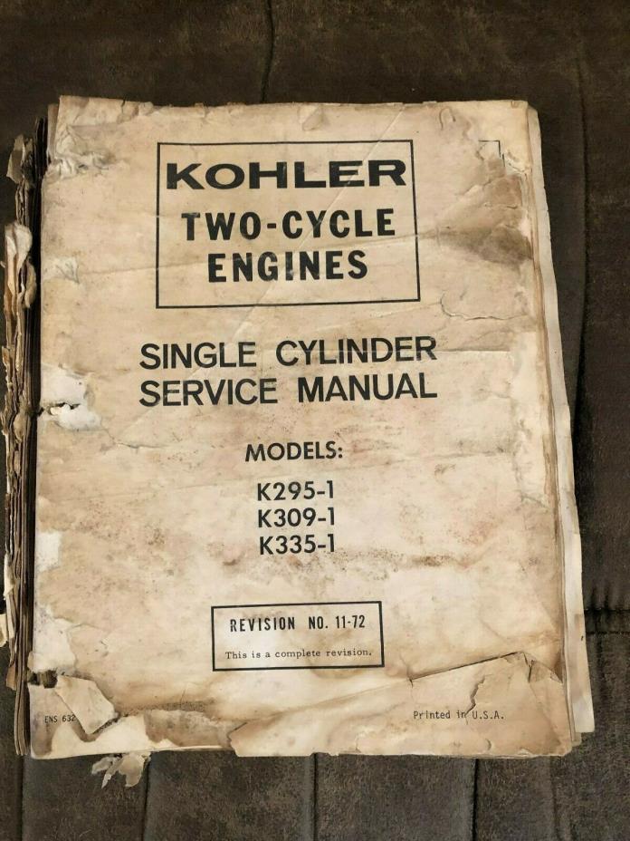 Kohler Two-Cycle Snowmobile Engine Manuals