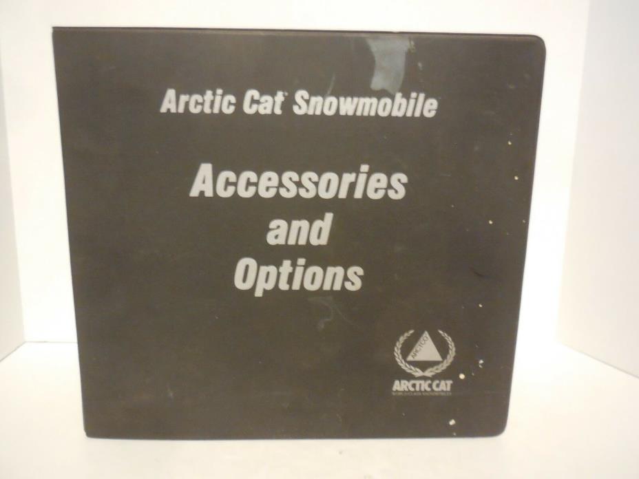 Arctic Cat Snowmobile Parts Manual Accessories and Options Order Catalog