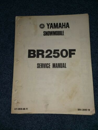 Yamaha BR250F Snowmobile Service Manual