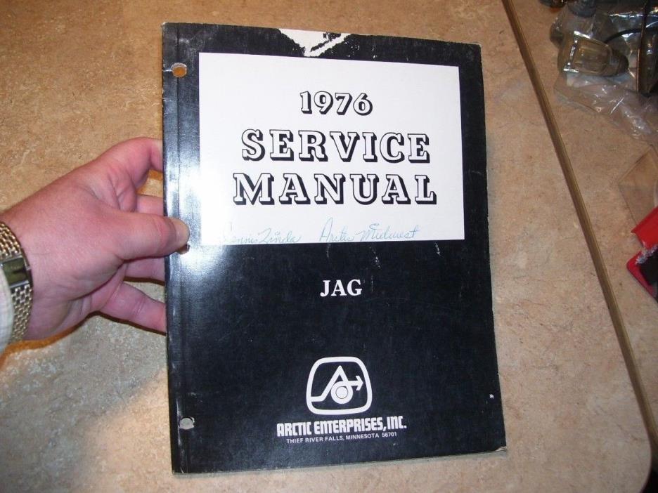 Vintage Arctic Cat Snowmobile 1976 Jag Service Manual Original