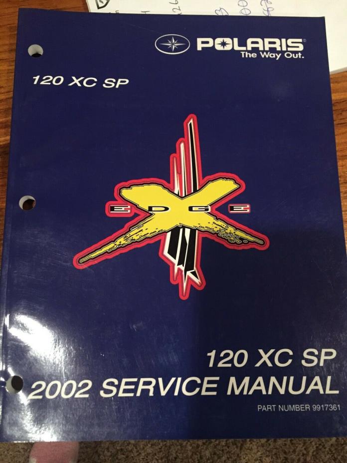2002 Polaris 120XC SP Snowmobile Service Manual PN: 9917361