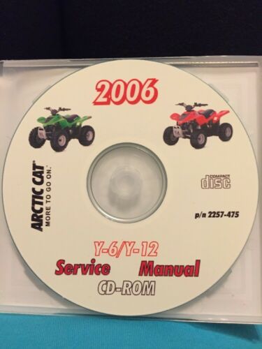 ARCTIC CAT 2006 ATV Y6/Y12 YOUTH CD SERVICE MANUAL #2257-475