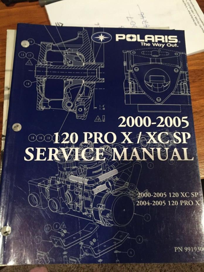 2000-05 Polaris 120Pro X/XC SP  Service Manual PN: 9919306